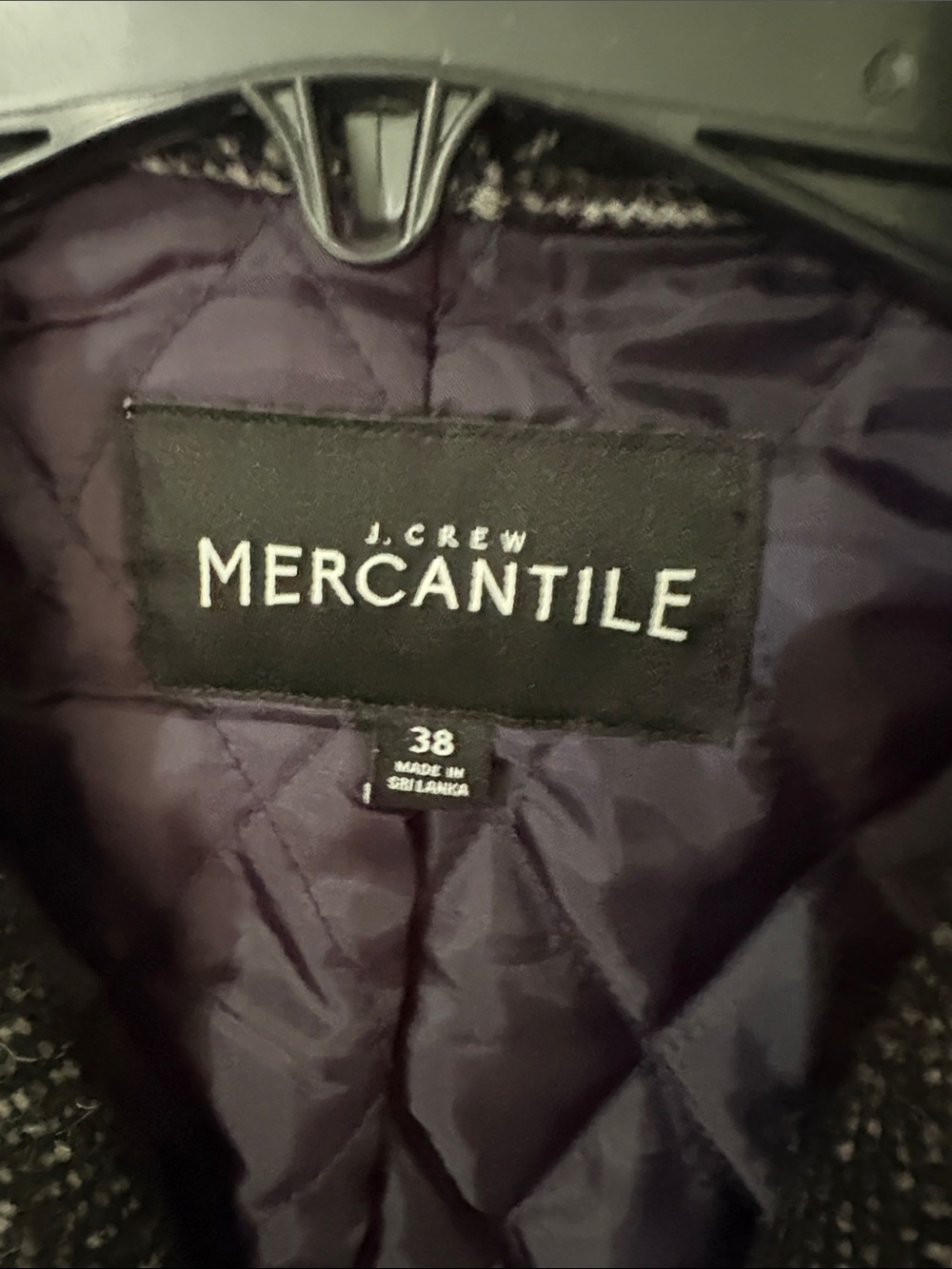 Crew Mercantile Ludlow Top
Coat Herringbone Tweed Overcoat Wool Men's 38 - Picture 6 of 6